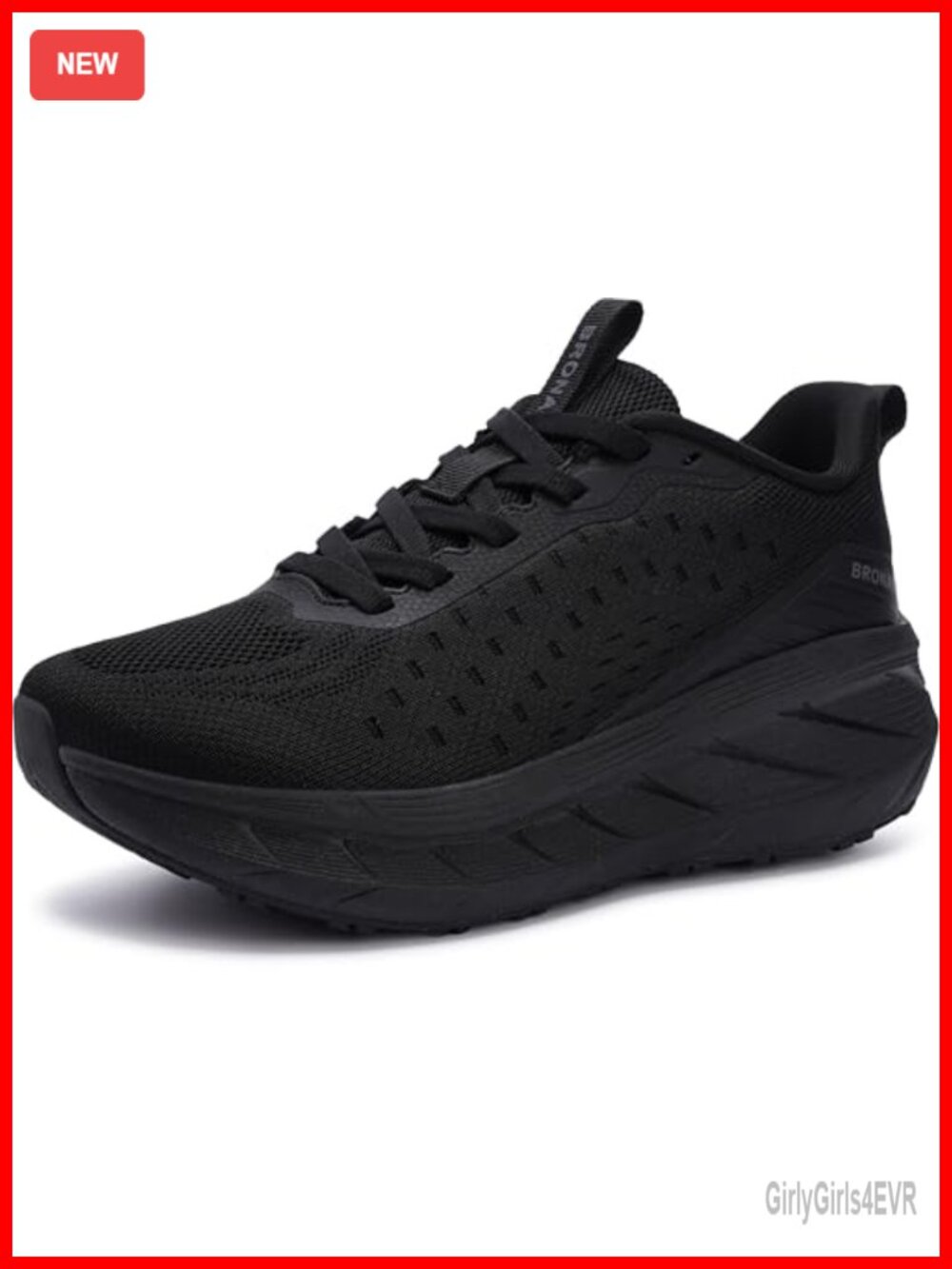 High-Impact Cushion Thick Sole Wide Toe Box Walking Shoes